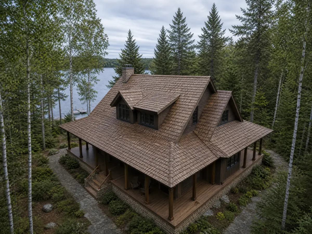 Brava Cedar Shake roof — exterior view