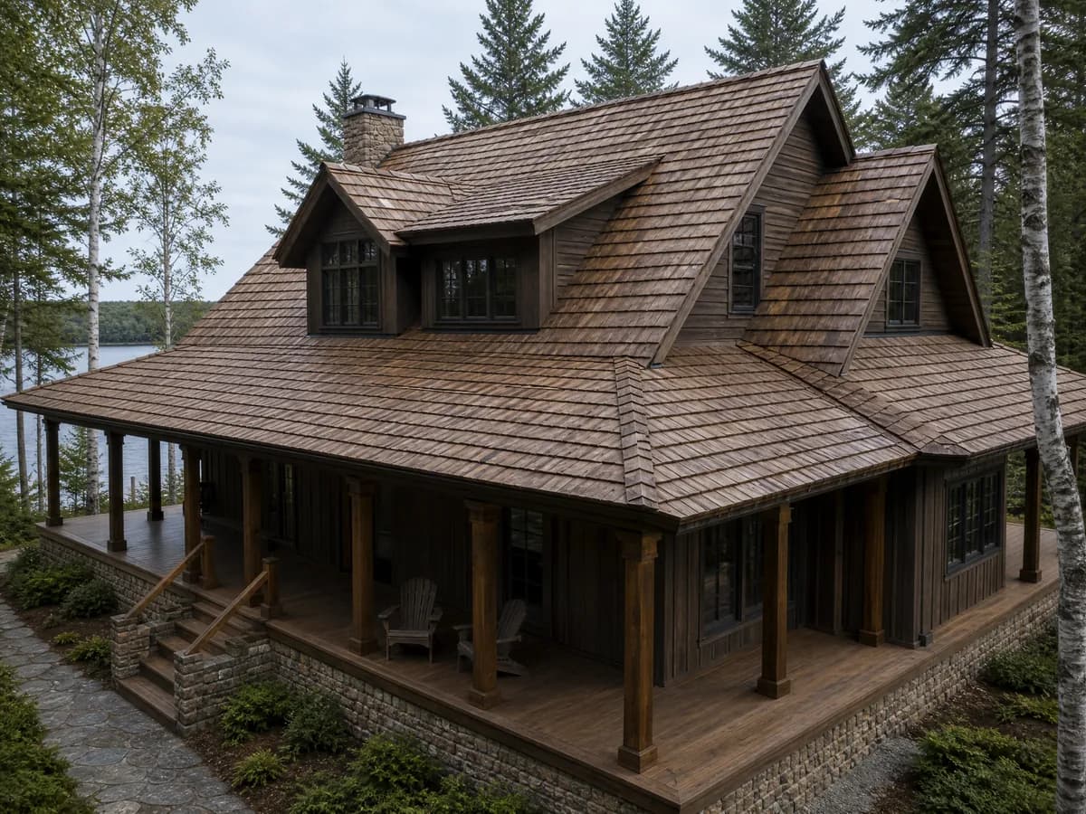 Brava Cedar Shake roof — installed on a Minnesota home