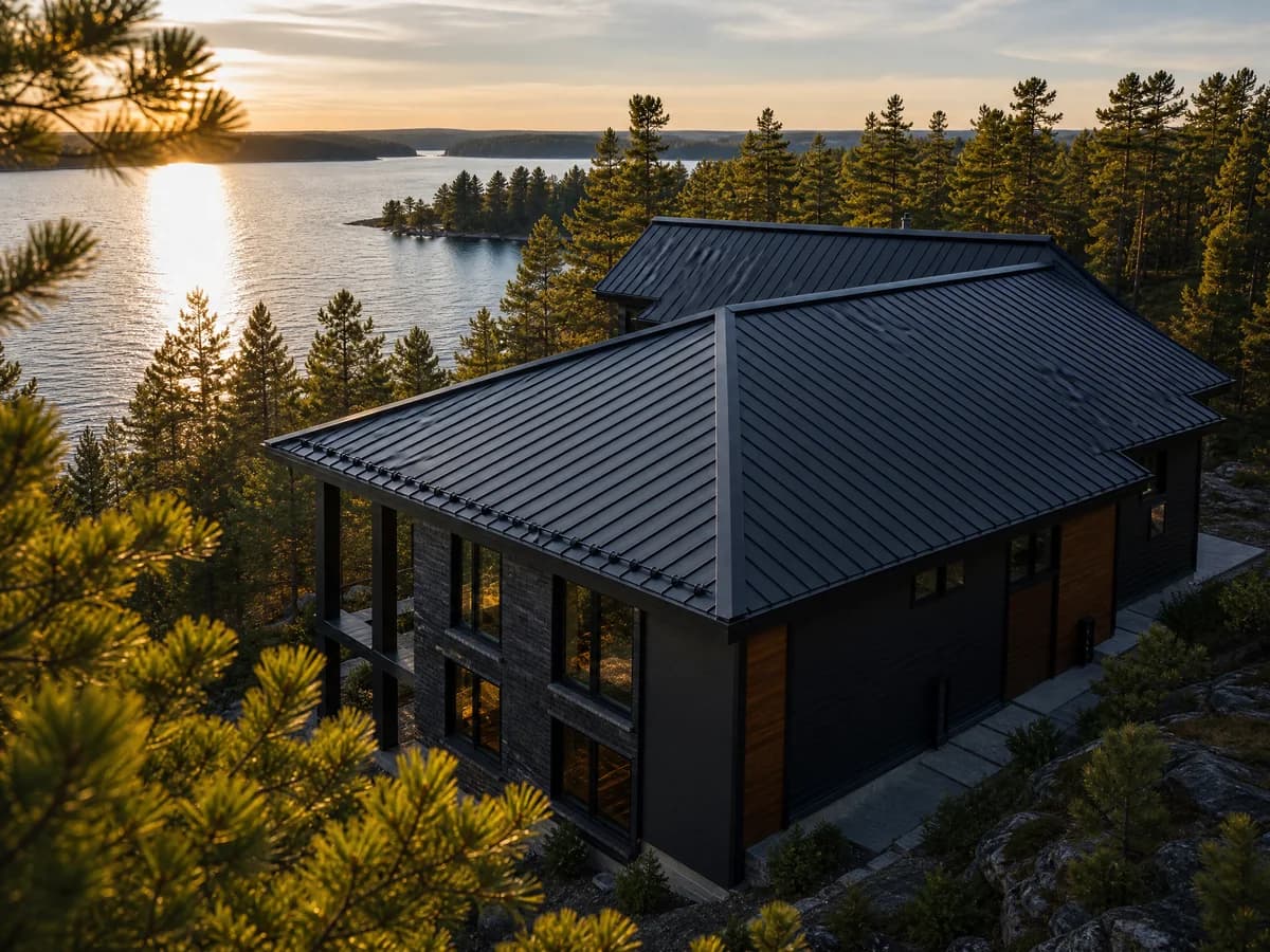 Standing Seam Metal roof — exterior view