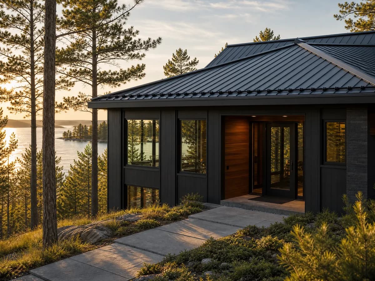 Standing Seam Metal roof — installed on a Minnesota home